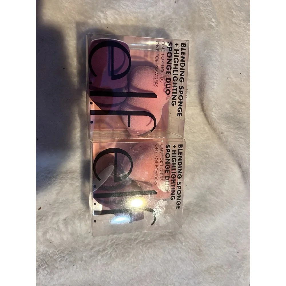 Elf Makeup Blending Sponge Duo Pack New! Lot Of Two!
